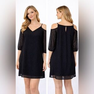 Octavia Cold Shoulder Dress Black Size S